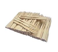Excellent Houseware Fiesta cóctel poco tenedor para aperitivos de madera palillos 100 pcs