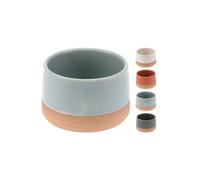 Excellent Houseware Juego de 4 Cuencos pequeños de gres, Platos de Tapas Multicolor, para Aperitivos, Aceitunas, condimentos, Platos de Servir a los Lados, para Salsas, condimentos, Plato Redondo