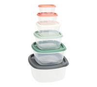 Excellent Houseware Set 6 Fiambreras Plástico con Tapas de Colores y Medidas Diferentes