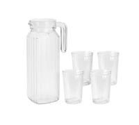 Excellent Houseware Set de jarra con vasos ye9000500 1,1 L y 200 ml (5 piezas)