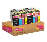 Excellent Print 932XL 933XL 932 XL 933 XL Compatible Cartuchos de Tinta para HP OfficeJet 7510 6600 6100 7110