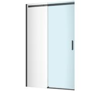 Excellent Rols puerta de ducha 100 cm corredera negro mate/vidrio transparente KAEX.2612.1000.LP1/2.BL