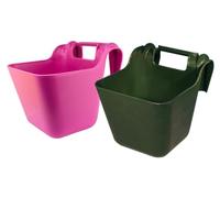 EXCELLENT Suministros Para El Caballo A Través Del Canal Con Ganchos De Plástico Verde 14 L De Plástico