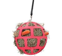Excellent - Hay Slowfeeder Fun&Flex Ø 22 cm - Red para heno Caballos - Comedero Lento Caballos - contra el deterioro del establo - hasta 1 kg de heno - Rosa