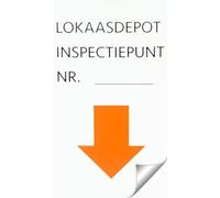 EXCELLENT Suministros Para El Cuidado De La Salud Pegatina "Inspectiepunt"