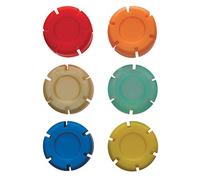 Excelsa 6 Tapas para Botella, plástico, Multicolor