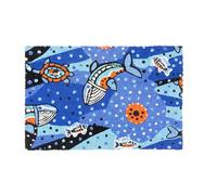 Excelsa Aboriginal - Felpudo de Entrada, Fibra de Coco, Antideslizante, Azul