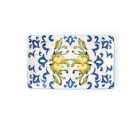 Excelsa Amalfi - Juego de 6 platos para aperitivos, cerámica, 20 x 12,5 cm, multicolor