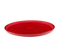Excelsa Arabesque Red - Plato de postre, diámetro de 21 cm, cristal decorado
