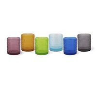 Excelsa Aurora - Juego de 6 vasos multiusos de cristal