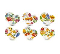 Excelsa Blooming - Vajilla de 18 piezas, porcelana, decoración multicolor, 6 personas