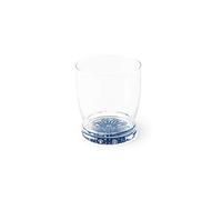 Excelsa Boheme Blue - Juego de 6 vasos de agua con fondo decorado, 340 mililiters, cristal