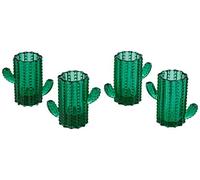 Excelsa Cactus - Juego de 4 vasos de chupito de cristal