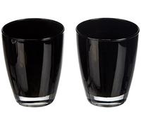 Excelsa Caja de 2 vasos con texto Happy Color Negro