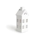 Excelsa Casa Farol, Cerámica, Color Blanco, 8 X 8 X 23 cm