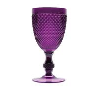 Excelsa Diamond - Juego de 6 copas Diamond lila, plástico reutilizable, capacidad 390 ml.
