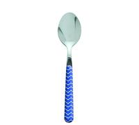 Excelsa Enjoy Cuchara Griega, Acero Inoxidable, Azul, 19 x 3 x 1.8 cm