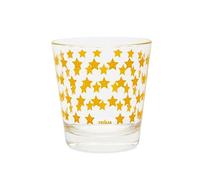 Excelsa Enjoy - Juego de 6 vasos de cristal con decoración de estrellas amarillas