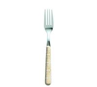 Excelsa Enjoy Tenedor Naif, Acero Inoxidable, Crema, 19 x 2 x 1.8 cm