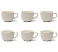 Excelsa Fashion White Set 6 Jumbo blancos, cerámica, capacidad 520 ml.