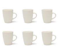 Excelsa Fashion White Set 6 tazas blancas, cerámicas, capacidad 400 ml.
