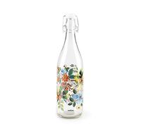 Excelsa Fiori Frida - Botella de agua, 1 litro, cristal, con junta