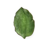 Excelsa Foliage - Plato para servir hojas, cerámica, verde