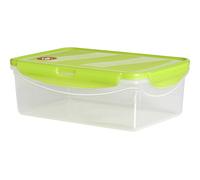Excelsa Freshness Recipiente Rectangular 1.1 L, plástico, Verde, 19 x 12.5 x 7.5 cm