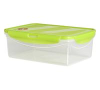 Excelsa Freshness Recipiente Rectangular 450 ml, plástico, Verde, 13.5 x 9.5 x 6 cm