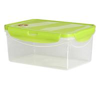 Excelsa Freshness Recipiente Rectangular Alto 800 ml, plástico, Verde, 13.5 x 9.5 x 10.5 cm