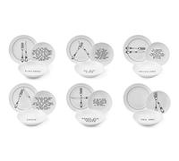 Excelsa Galateo - Vajilla de 18 piezas de porcelana