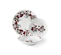Excelsa Gnome Sweet Home - Juego de platos de 18 piezas, porcelana
