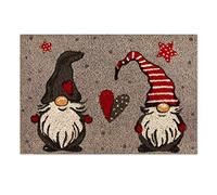 Excelsa Gnomo - Felpudo navideño, Fibra de Coco, 60 x 40 cm