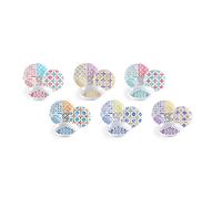Excelsa - Juego de vajilla de 18 Piezas - Línea Mayólicas - Material porcelana - Multicolor