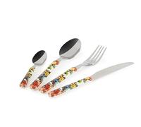 Excelsa Kimono - Juego de 24 cubiertos de acero inoxidable, mango de plástico