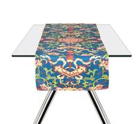 Excelsa La Via Della Seda - Camino de Mesa, 100% algodón, 45 x 140 cm, decoración Oriental