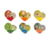 Excelsa La Via Della Seta - Vajilla de 18 piezas de porcelana y gres para 6 personas