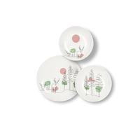 Excelsa Le Fil De Noel - Vajilla de 18 piezas, porcelana, multicolor