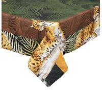 Excelsa Leopard - Mantel Rectangular, 100% algodón, 150 x 200 cm, Lavable a máquina