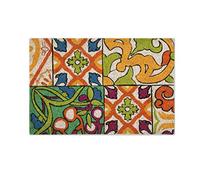 Excelsa Lisboa Felpudo Entrada, Fibra de Coco, Multicolor, 40 x 60 cm