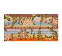 Excelsa Living - Alfombra de pasillo decorativa, multicolor, tejido Jacquard, poliéster chenilla, algodón, antideslizante, para cocina y baño (Gipsy Soul, 110 x 55 cm)