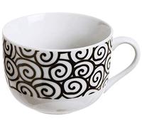 Excelsa Magic Black Jumbo - Taza de porcelana, multicolor, 14 x 14 x 8 cm, modelos surtidos, 1 unidad