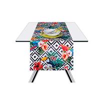 Excelsa Mantel de Camino de algodón, diseño Tropical, 45 x 140 cm