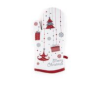 Excelsa Merry Christmas - Guante de Horno, algodón, decoración navideña, 32 x 18 cm