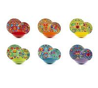 Excelsa Mexican Flowers - Vajilla de 18 piezas, porcelana y gres, decoración multicolor, 6 personas