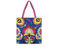Excelsa New Delhi - Bolso Shopper, Tote Bag, 41,5 x 41,5 cm, parte delantera 100% algodón, lavable a máquina