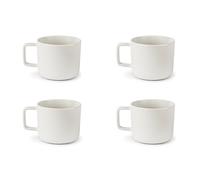 Excelsa Nordic - Juego de 4 tazas de té blanco, cerámica Stoneware, capacidad 210 ml.