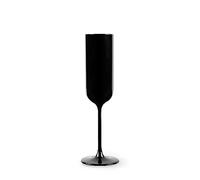 Excelsa Nordic - Juego de 6 copas negras de cristal pulverizado, capacidad 210 ml.