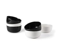 Excelsa Nordic - Juego de 6 tazas, cerámica, blanco y negro, capacidad 625 ml, efecto mate