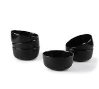 Excelsa Nordic - Juego de 6 tazas, cerámica, negro, capacidad 625 ml, efecto mate